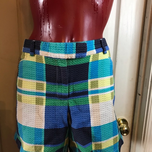 TOMMY HILFIGER SEERSUCKER SHORTS SIZE 16 -100% COTTON-COLORBLOCK - Picture 10 of 14